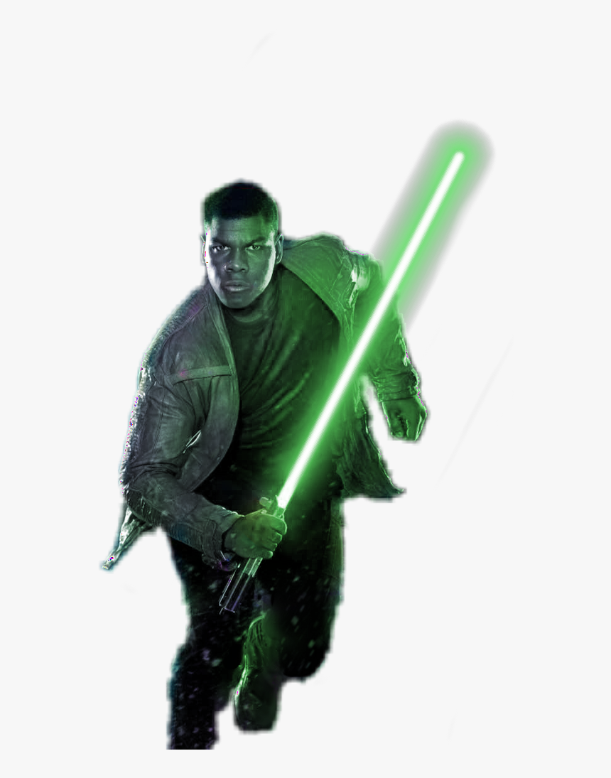 Green Lightsaber Png - Finn Star Wars Wallpaper Hd, Transparent Png, Free Download