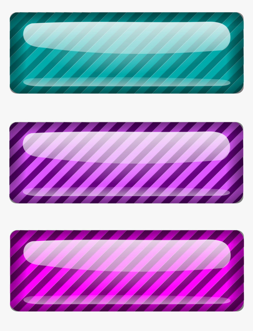 Illustration Of Colorful Blank Buttons - Buttons En 3d, HD Png Download, Free Download