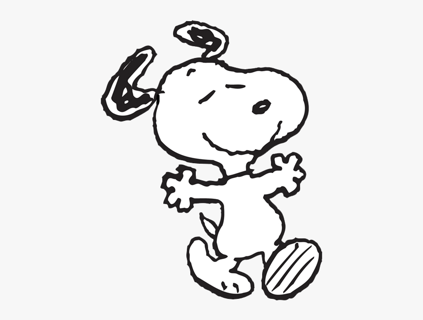 Black And White Snoopy, HD Png Download, Free Download