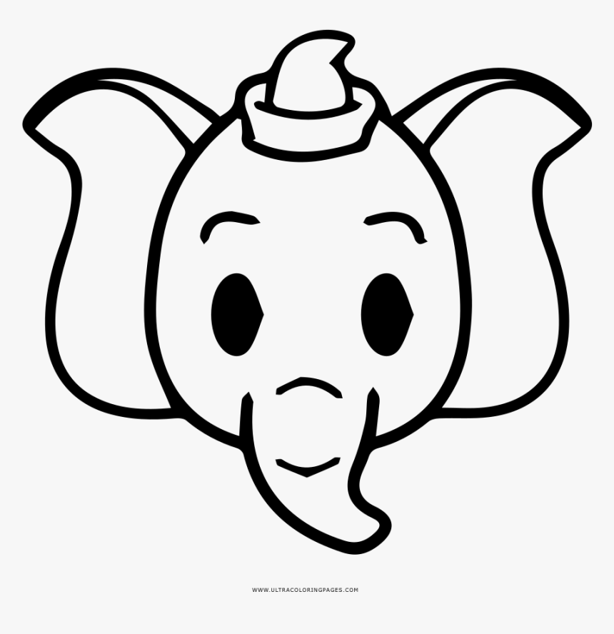 Dumbo Coloring Page - Drawing, HD Png Download, Free Download