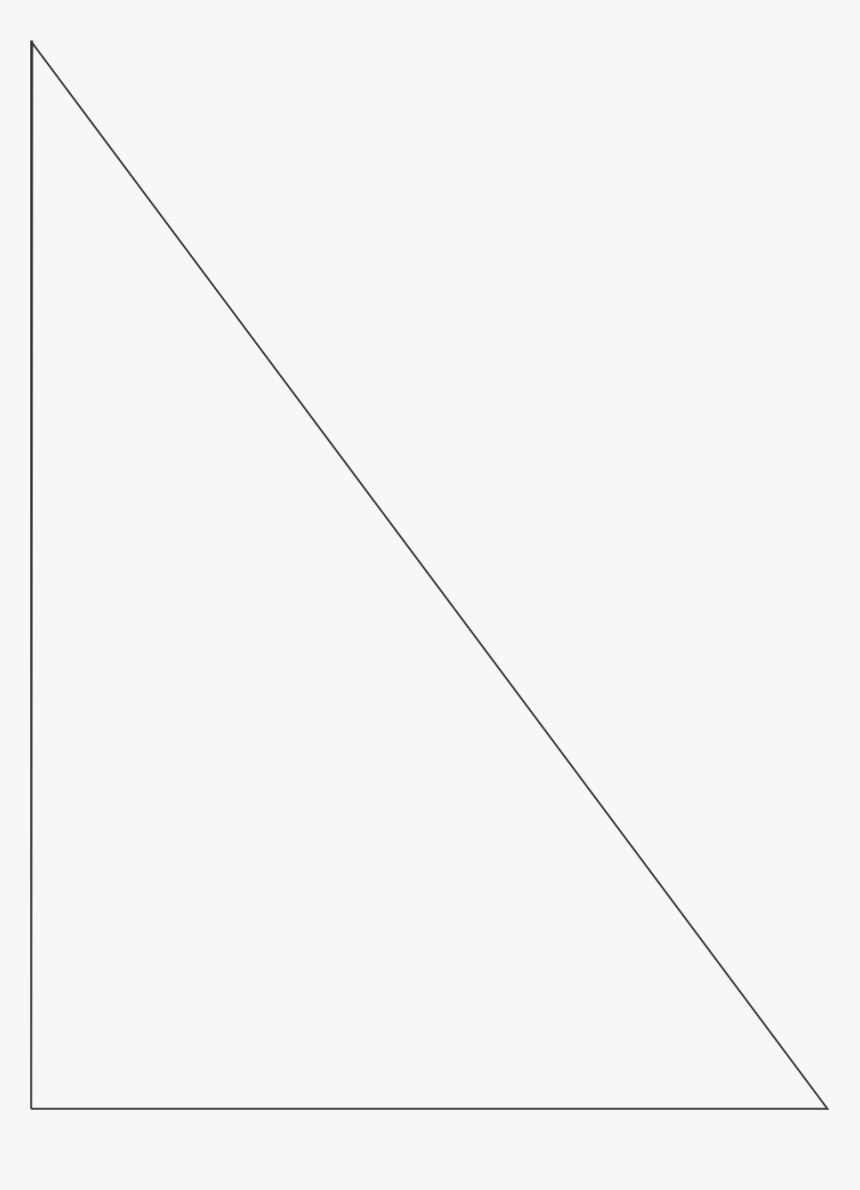 White Right Triangle Transparent , Png Download - Right Triangle No Background, Png Download, Free Download