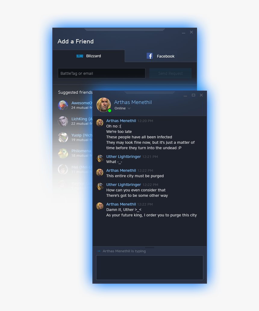 Battle Net Chat, HD Png Download, Free Download