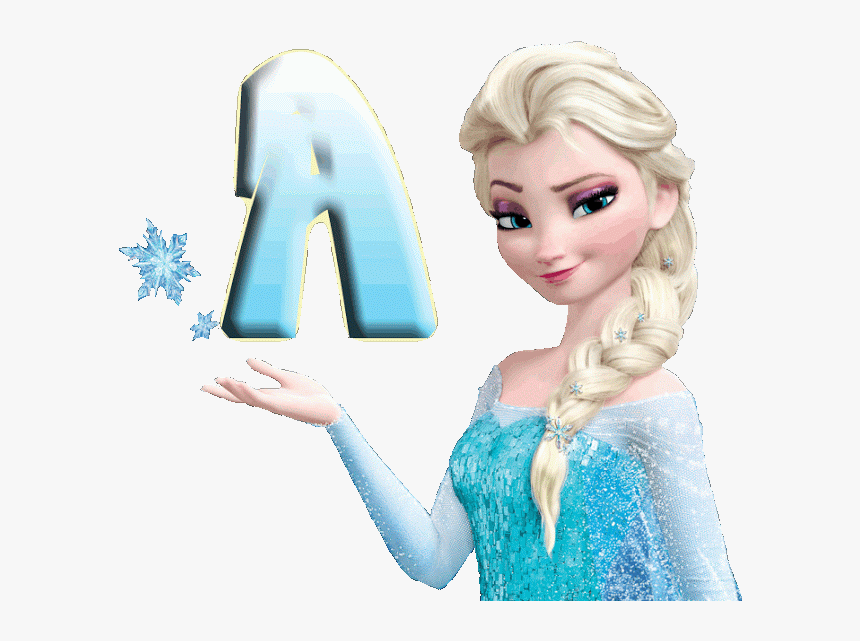 Alfabeto Decorativo Frozen Png - Elsa From Frozen, Transparent Png, Free Download