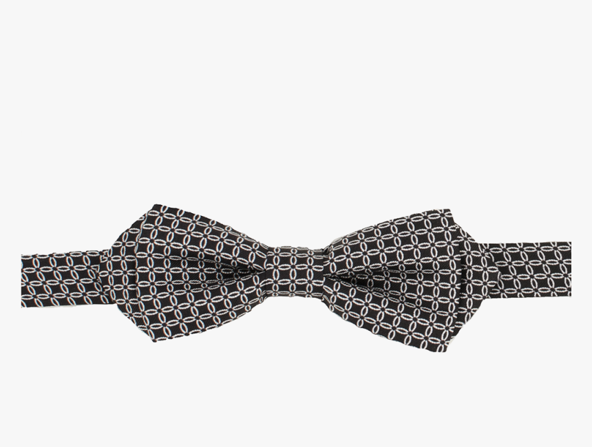 Black & White Micro Geometric Design Bow Tie - Polka Dot, HD Png Download, Free Download