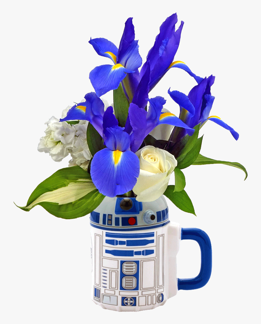 R2d2 Flower Mug - Bouquet, HD Png Download, Free Download