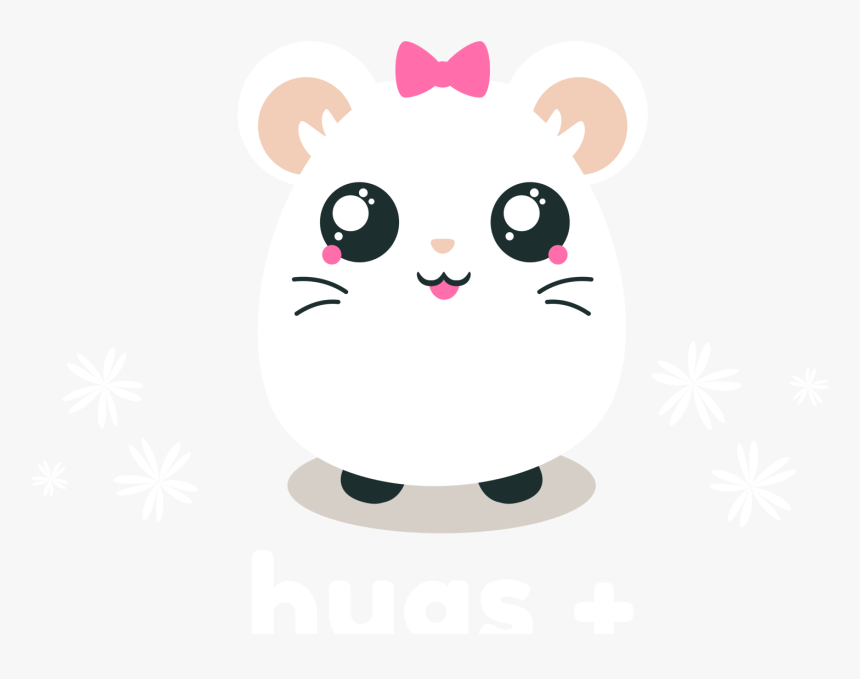 White Hamster Tshirt 2 - Cartoon, HD Png Download, Free Download