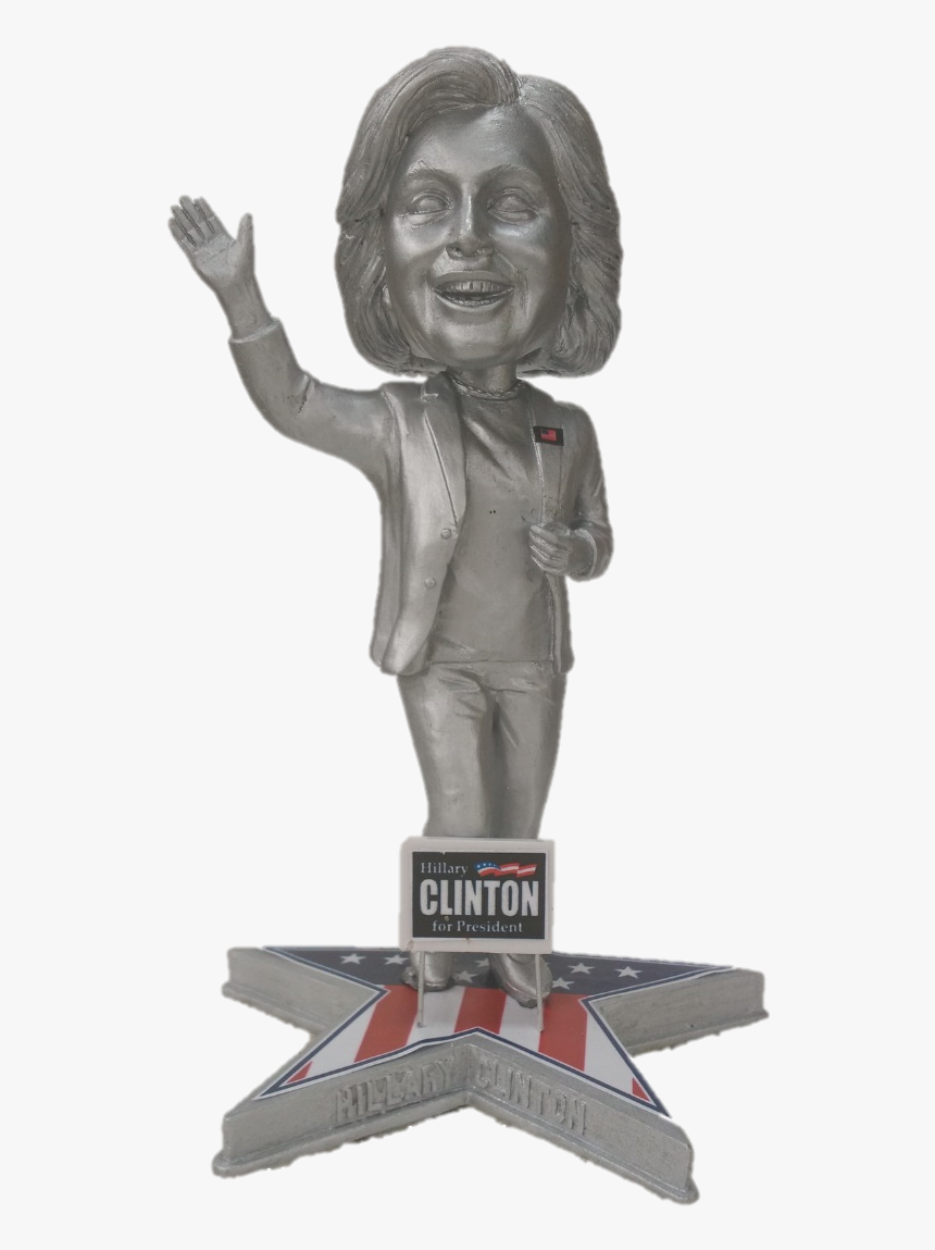 Hillary Clinton Presidential Candidate Political Bobblehead - Bronze Sculpture, HD Png Download, Free Download