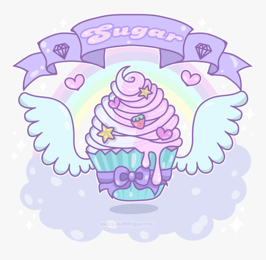 Transparent Watercolor Cake Clipart - Cupcake Transparent Pastel, HD Png Download, Free Download