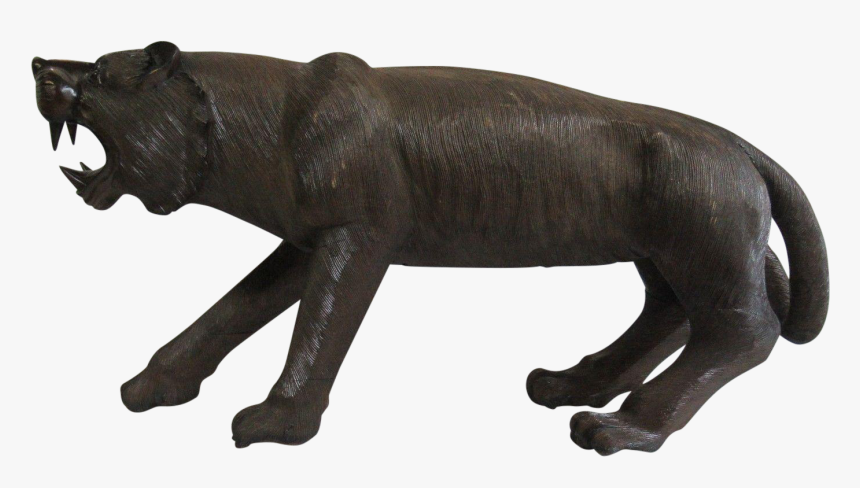 Mahogany Carved Statue Chairish - Jaguar, HD Png Download, Free Download