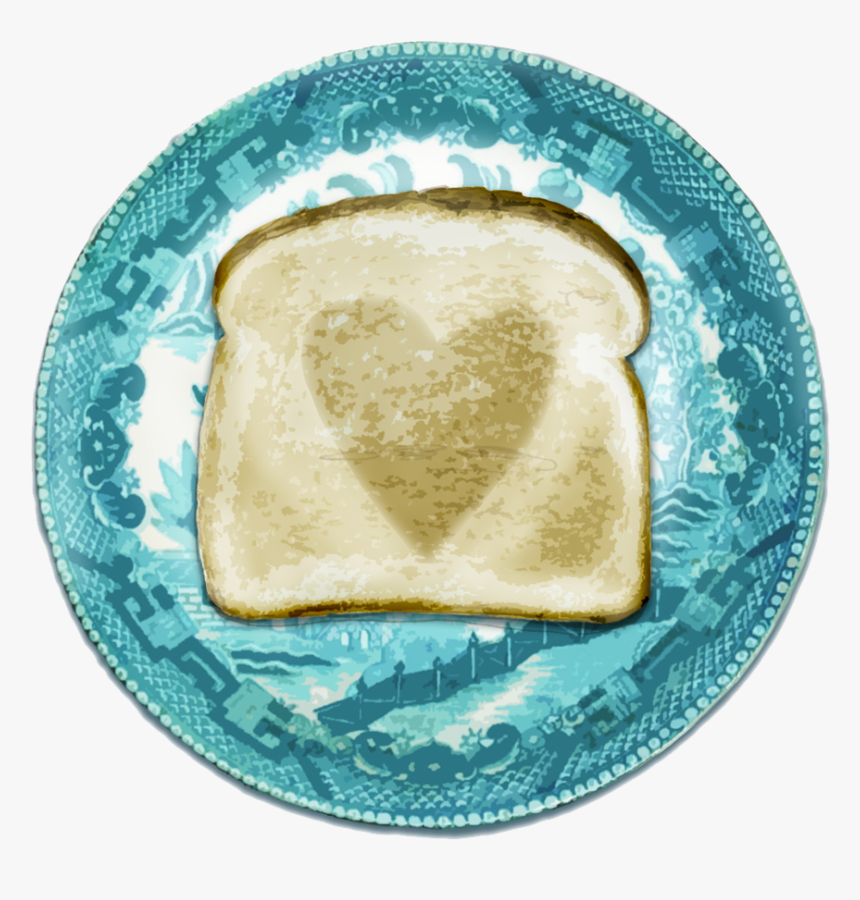 Copy Of Love Toast On A Willow Pattern Plate, HD Png Download, Free Download