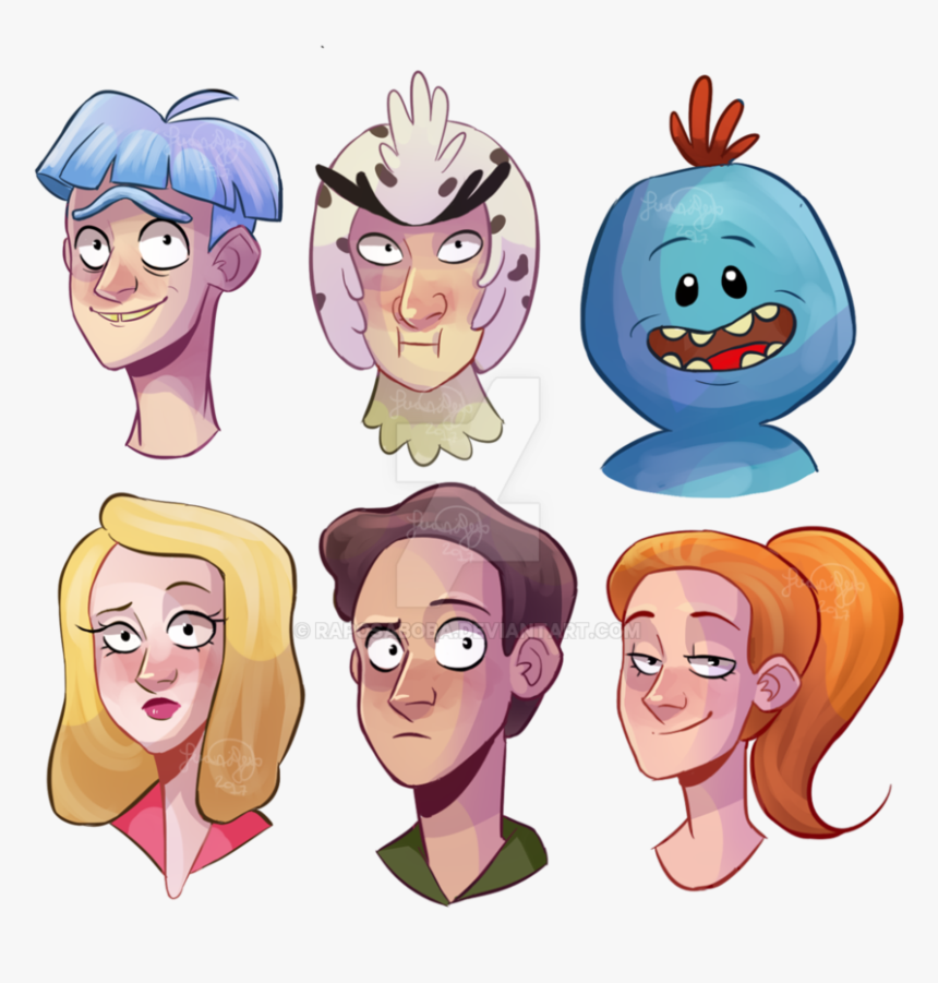 Rick And Morty Doodles By Raposaboba Rick And Morty - Cartoon, HD Png Download, Free Download