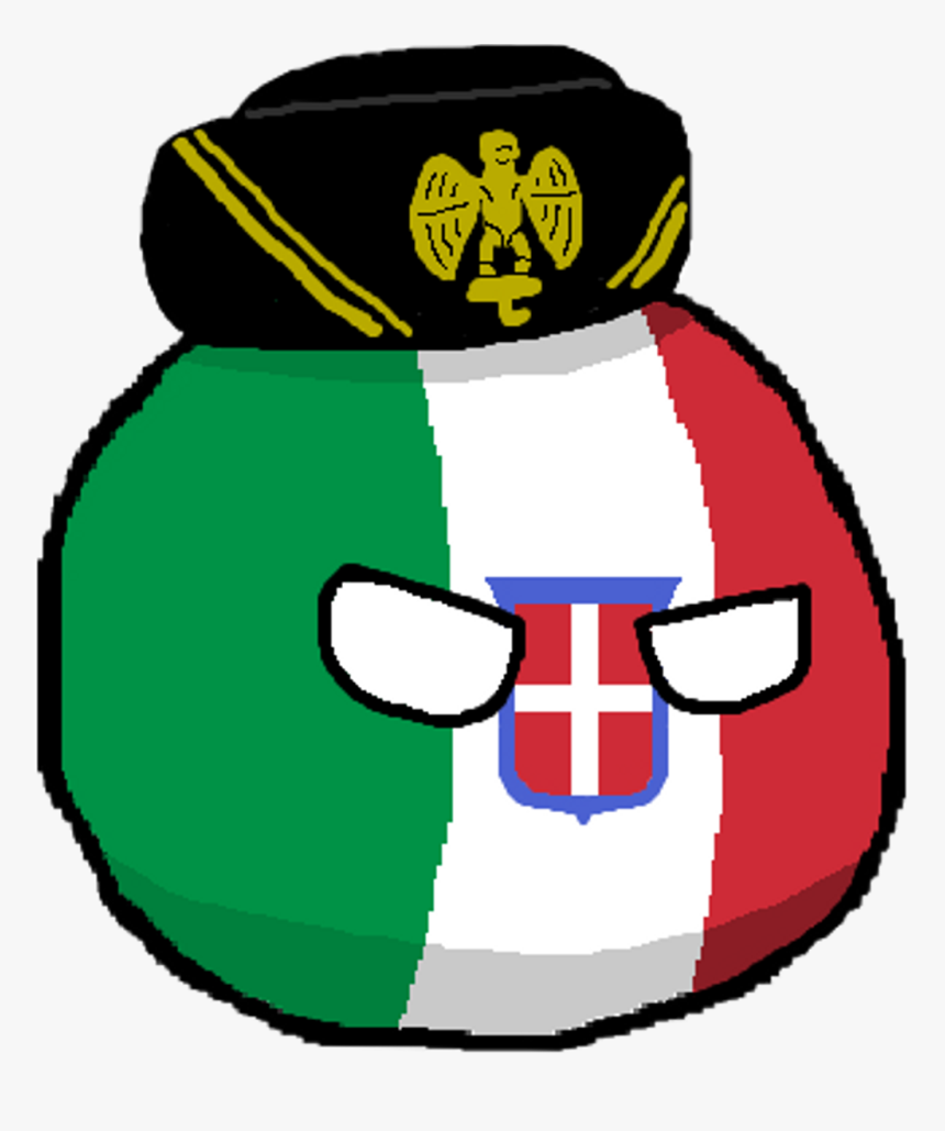 Italyball Countryballs Italy Kingdomofitalyball Axis - Kingdom Of Italy Countryball, HD Png Download, Free Download