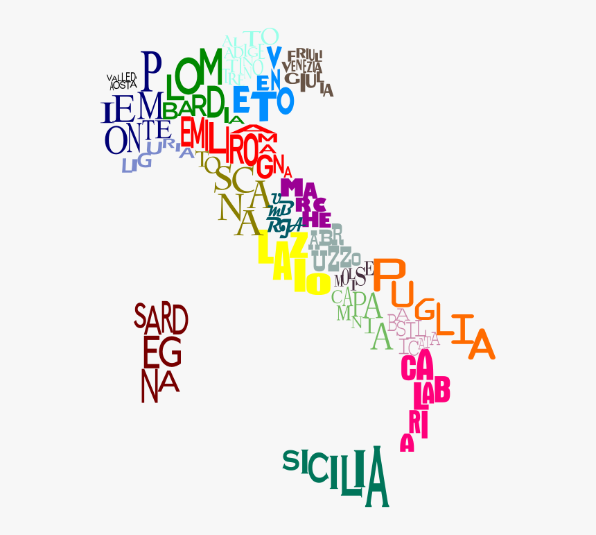 Map Of Italy - Graphic Design, HD Png Download, Free Download