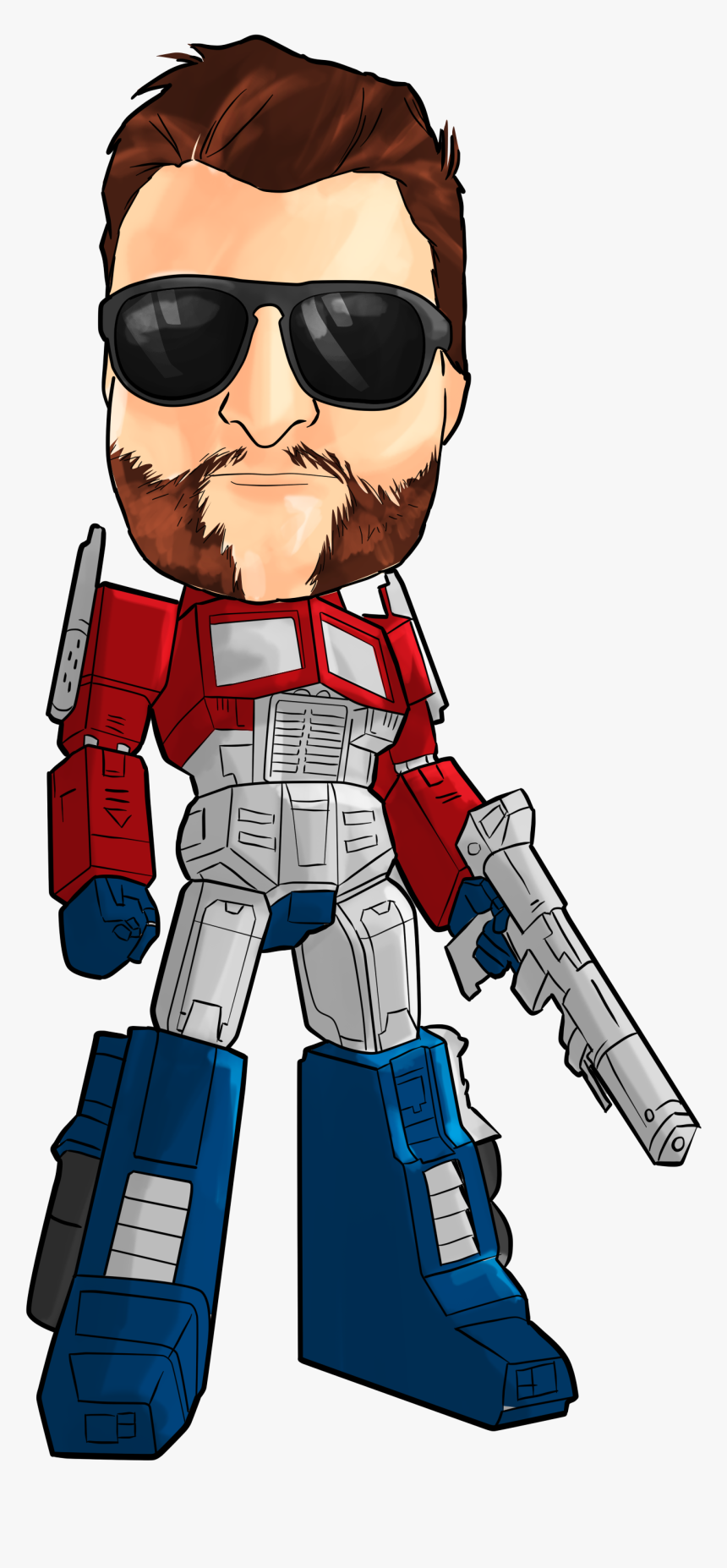 Optimus Prime Caricature , Png Download - Cartoon, Transparent Png, Free Download