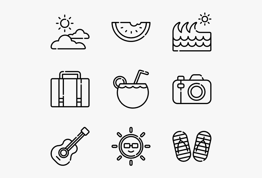 Hawaii Outline Png - Food Menu Icon Vector, Transparent Png, Free Download
