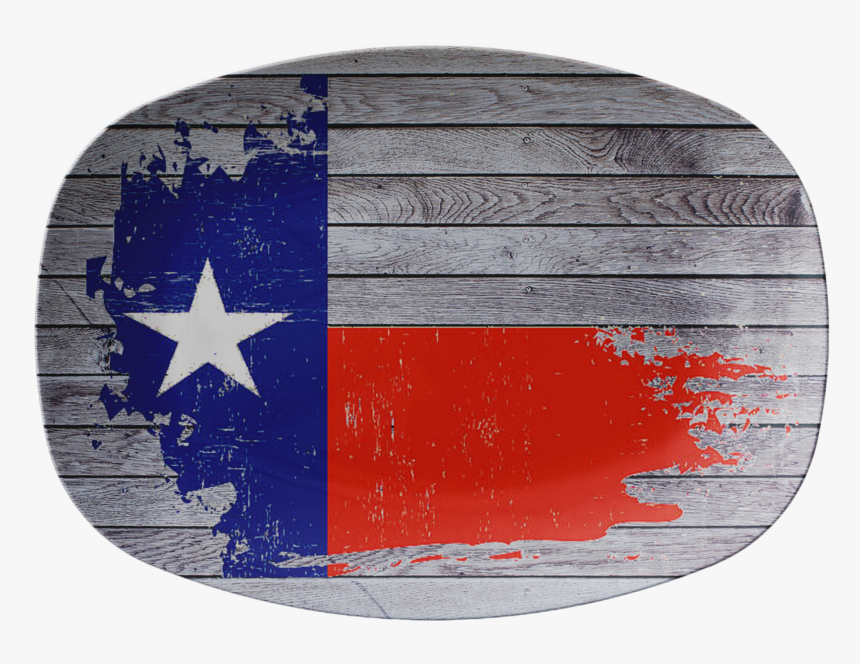 Painted Texas Flag On Wood Printed On Thermosaf Serving - Illustration, HD Png Download, Free Download
