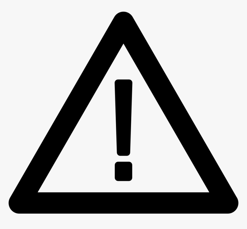 Triangular Warning Sign - Transparent Background Warning Icon Png, Png Download, Free Download