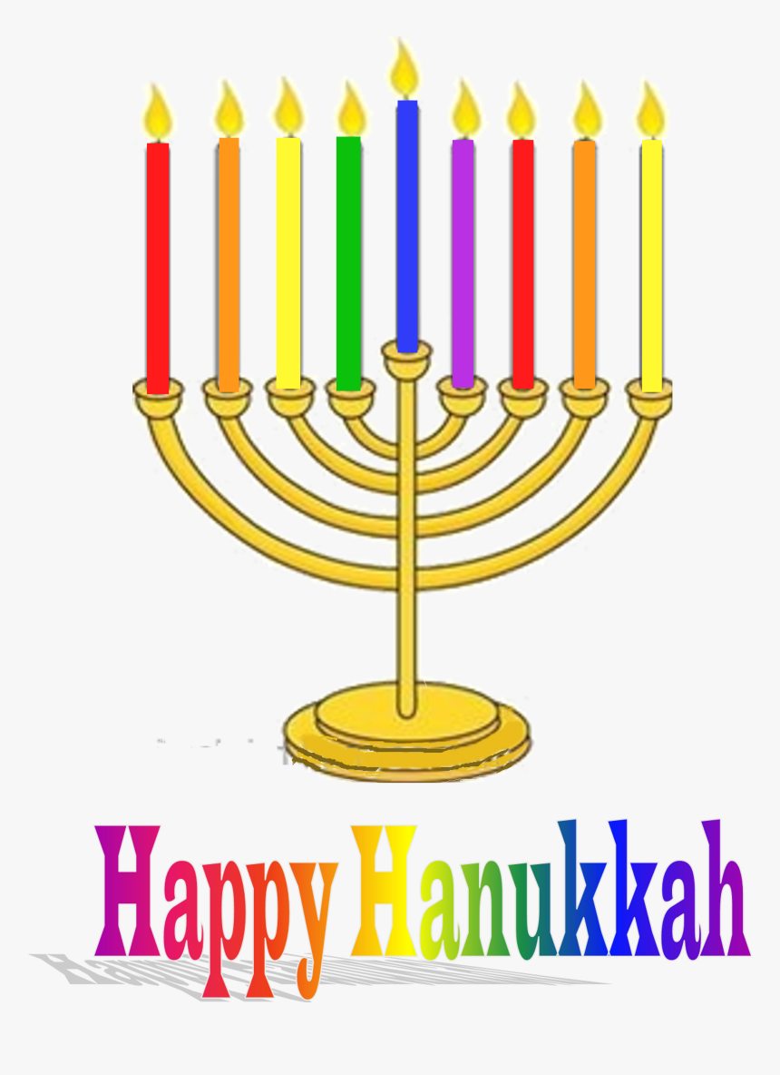 Rainbow Menorah, HD Png Download, Free Download