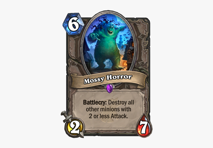 Zn E 6 Mossy Horror - Hearthstone Elemental, HD Png Download, Free Download