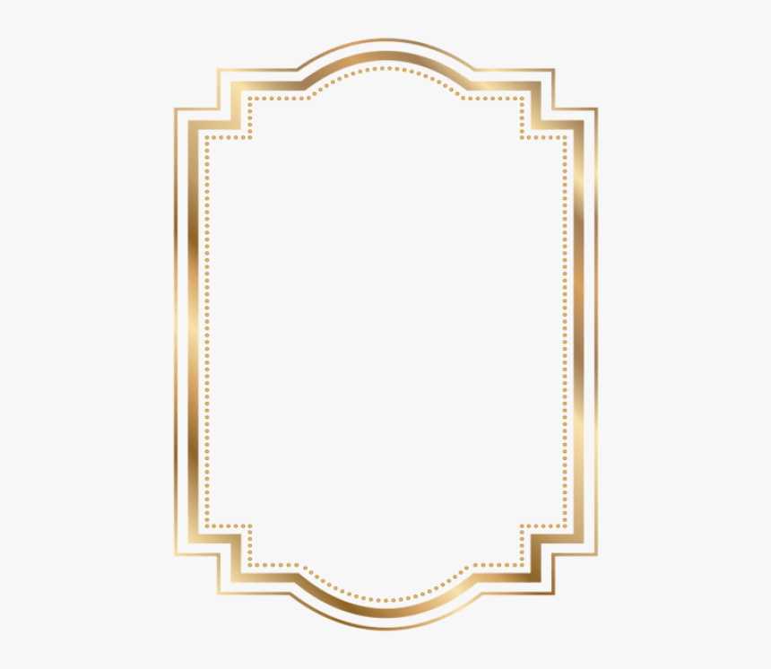 Transparent Art Deco Frame Png - Gold Frame Png Transparent, Png Download, Free Download