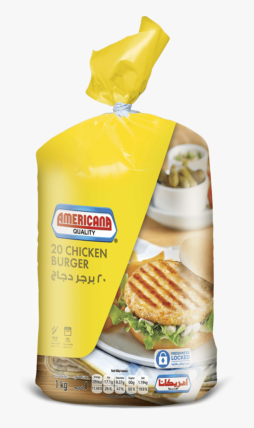 Americana Breaded Chicken Burger, HD Png Download, Free Download