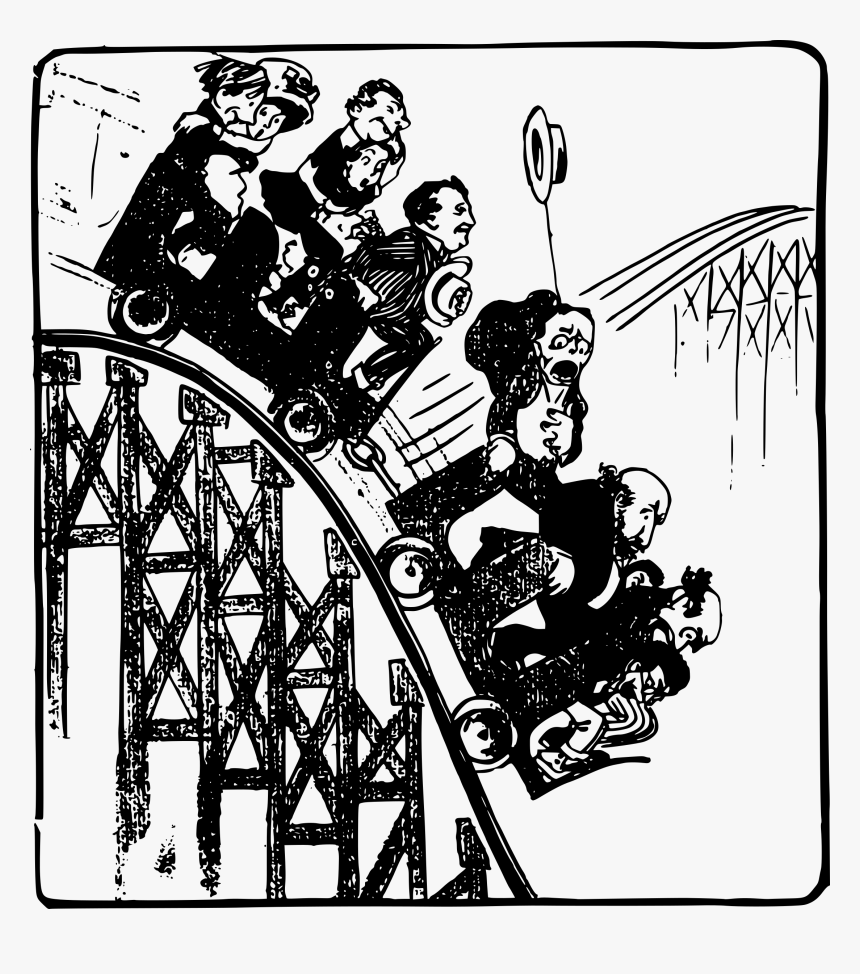 Old Roller Coaster Clip Arts - Cycle Of The Causes Of The Great Depression, HD Png Download, Free Download