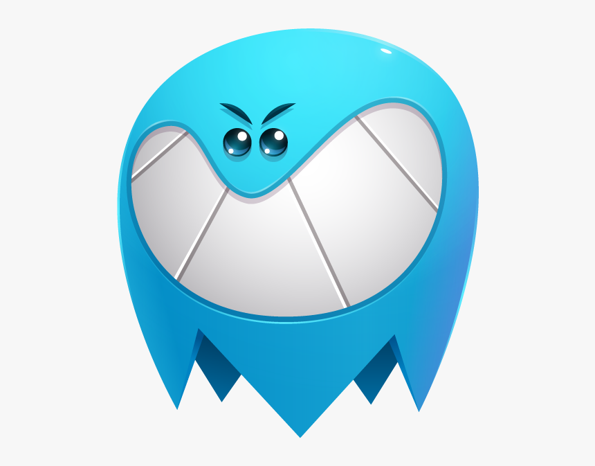 Blue Ghost Evil Smile - Portable Network Graphics, HD Png Download, Free Download