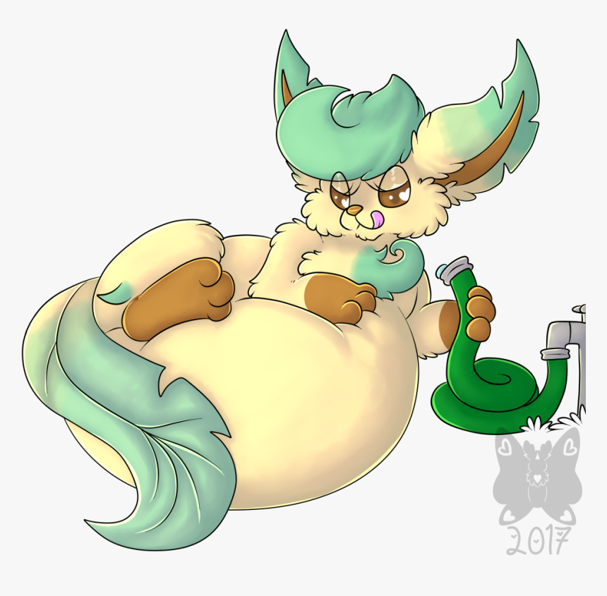 A Properly Watered Leafeon - Leafeon Belly, HD Png Download, Free Download