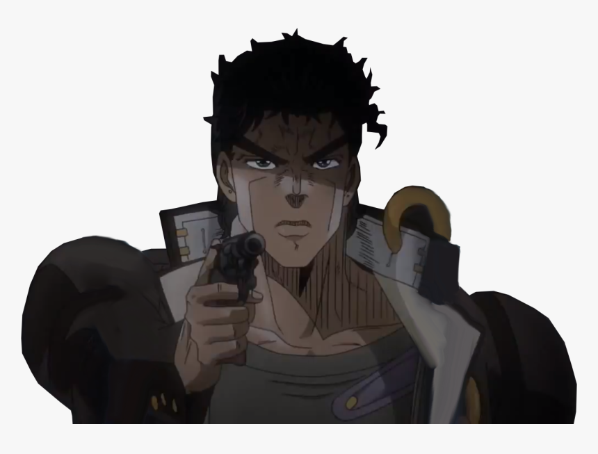 Jotaro With A Gun, HD Png Download, Free Download