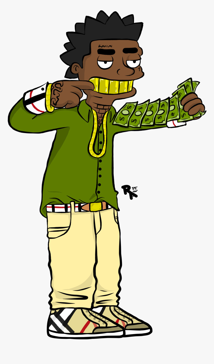 Kodak Black Png - Kodak Black Drawing, Transparent Png, Free Download