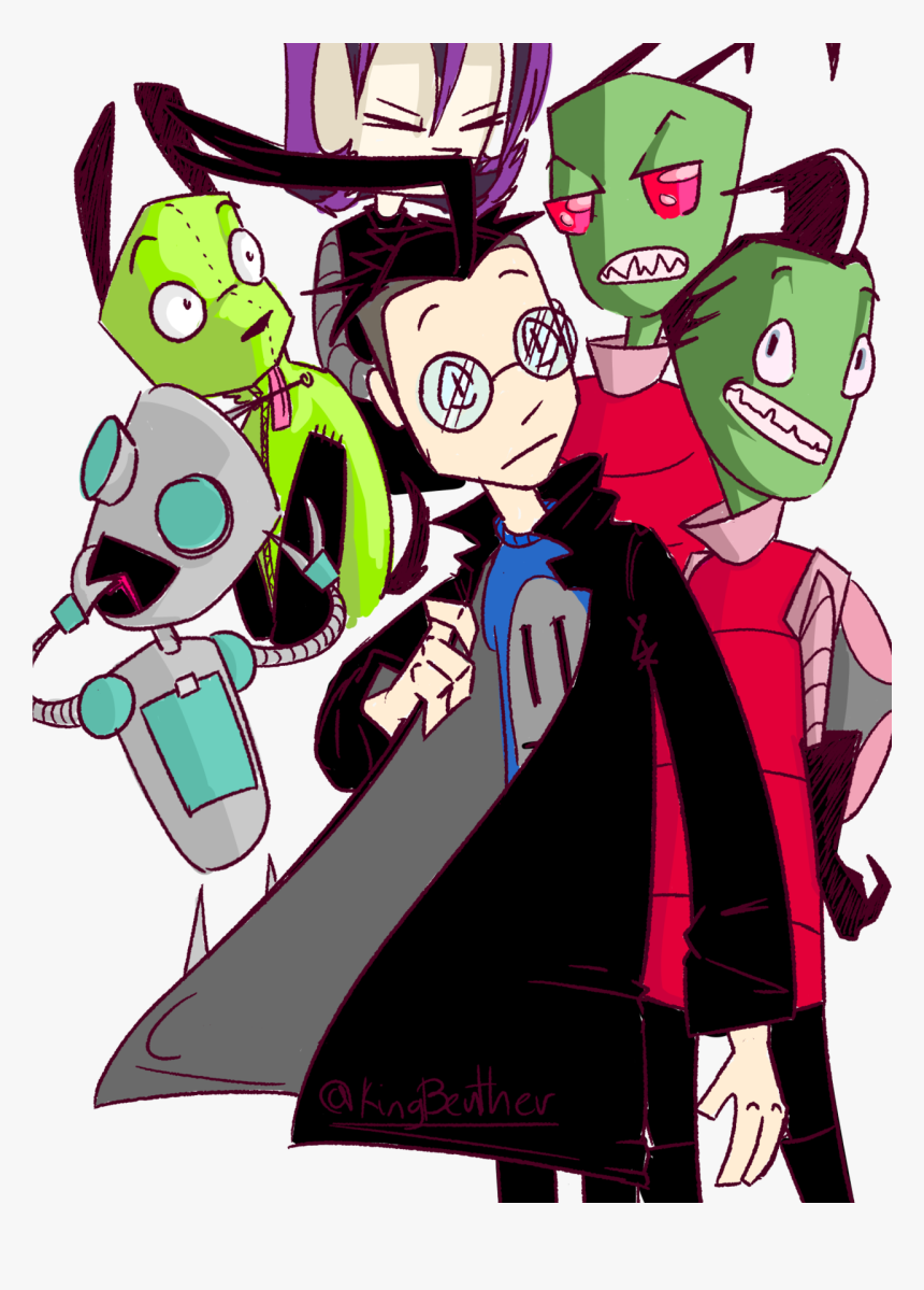 Invader Zim Fanart - Cartoon, HD Png Download, Free Download