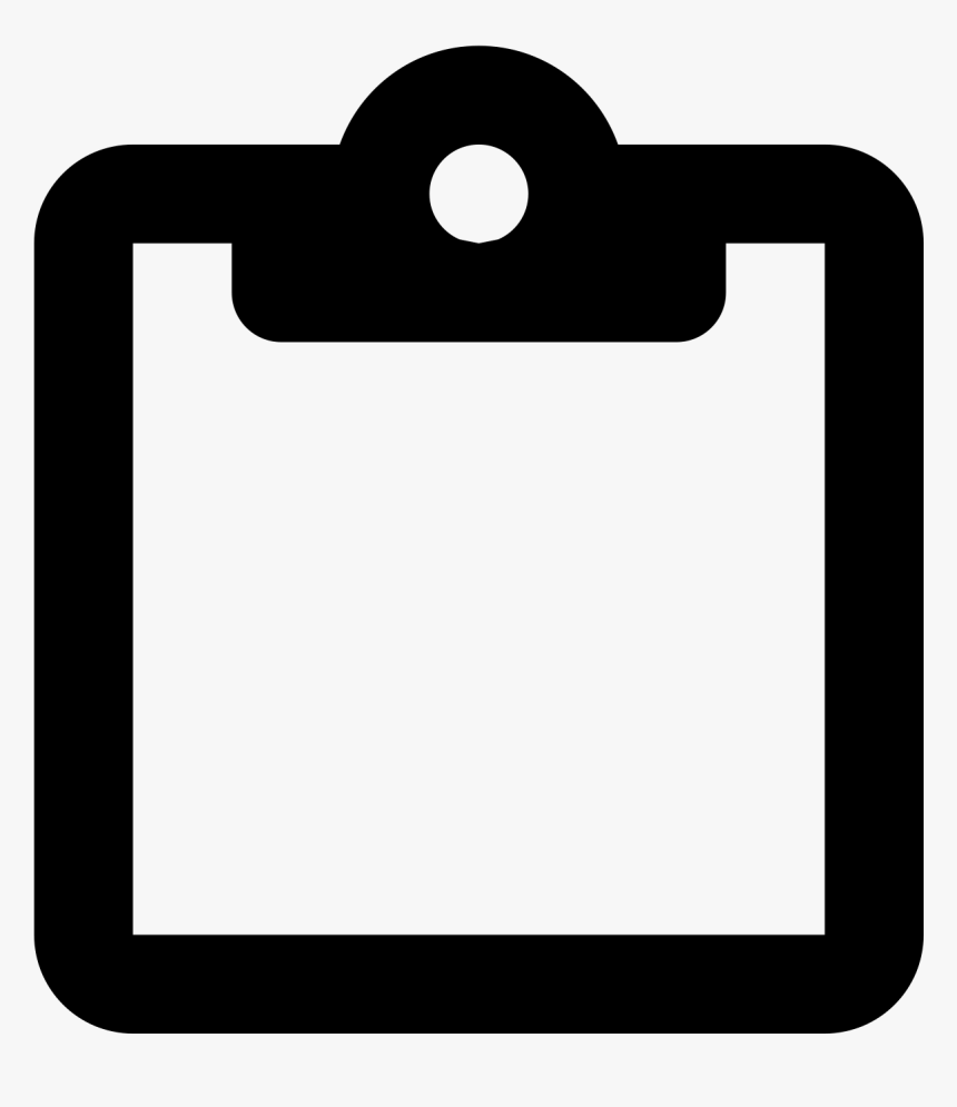 This Image Depicts A Piece Of Paper Overlapping A Clipboard - Simbolo Calendario Blanco Png, Transparent Png, Free Download