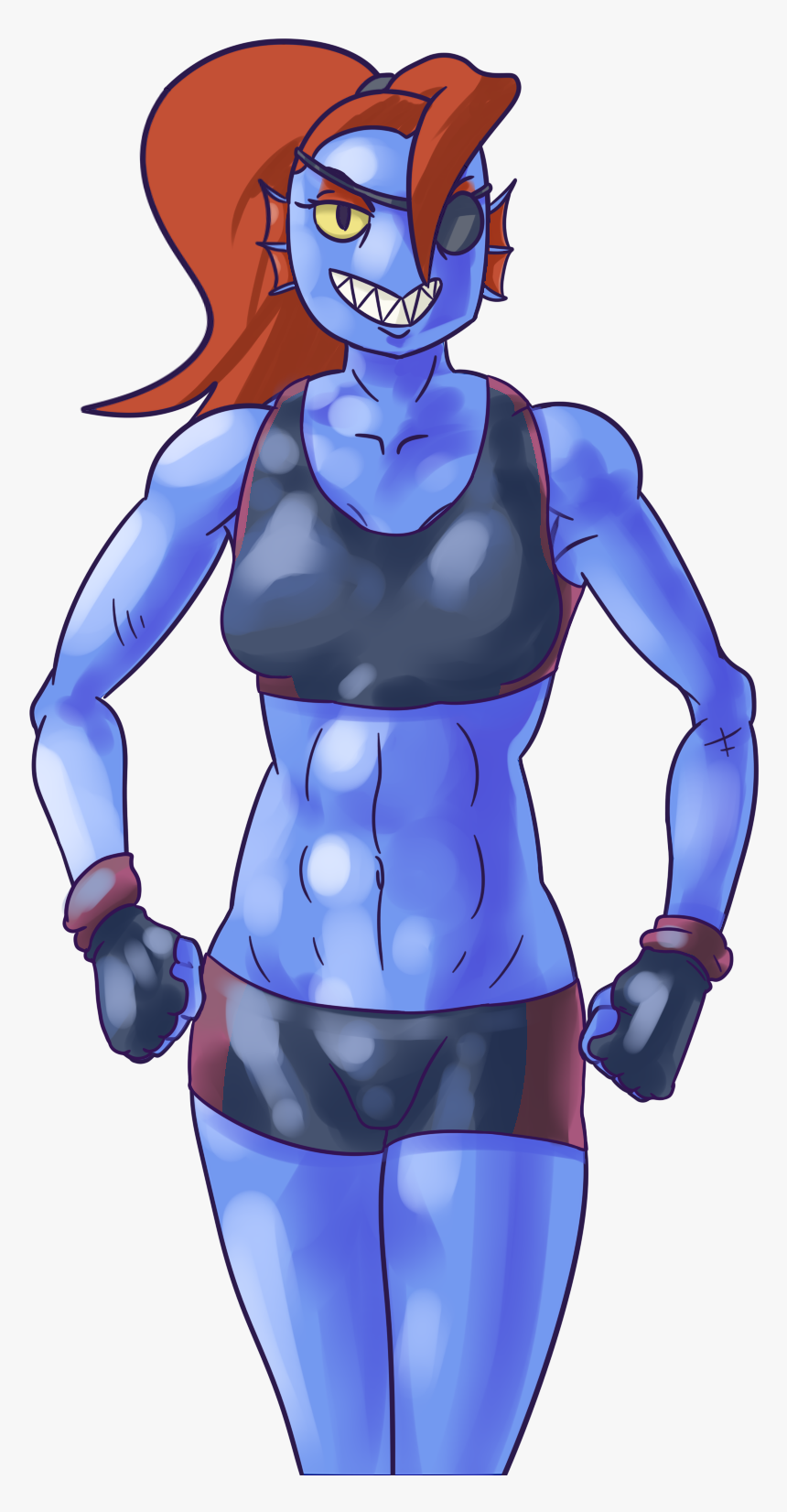 Undyne Exercises - Cartoon, HD Png Download, Free Download