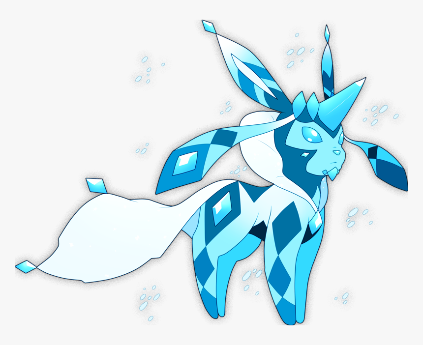 Pokemon Shiny Mega Glaceon Is A Fictional Character - Pokemon Shiny Glaceon, HD Png Download, Free Download