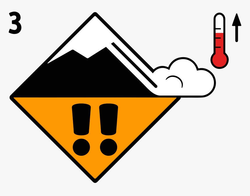 Avalanche Considerable Danger Level Wet Snow, HD Png Download, Free Download