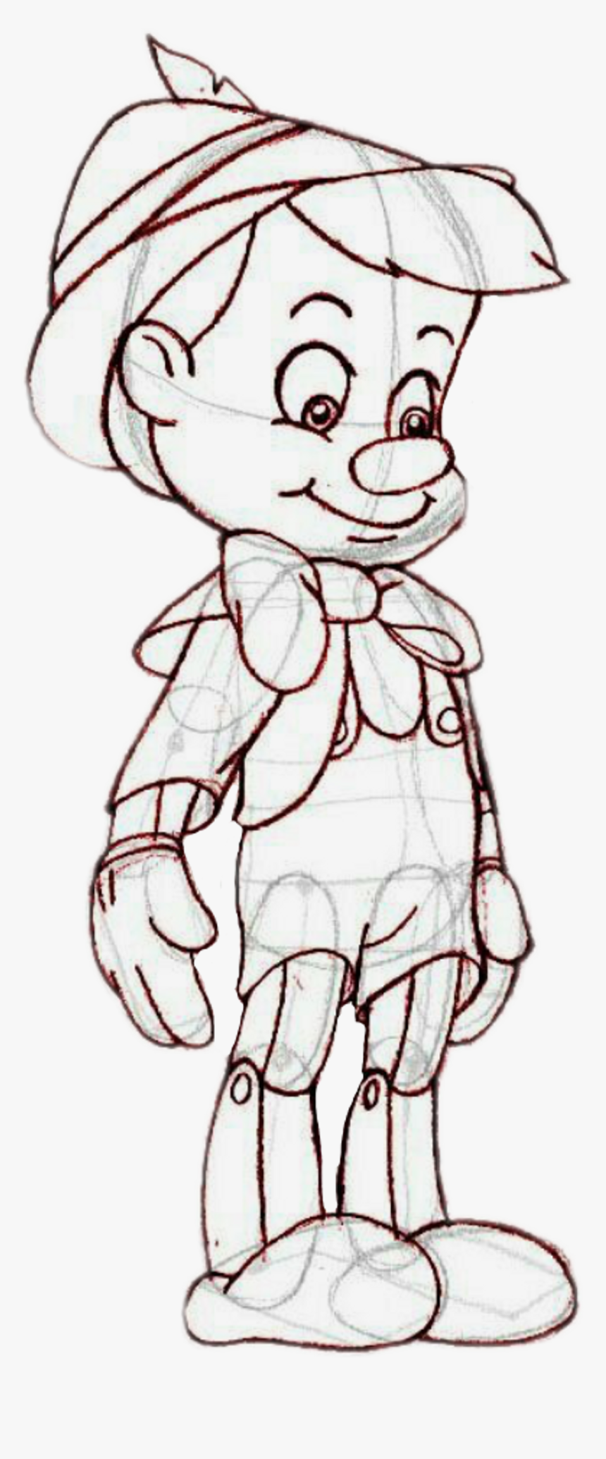 Pinocchio Tattoo Simply Kenna Clipart , Png Download - Pinocchio Drawing, Transparent Png, Free Download