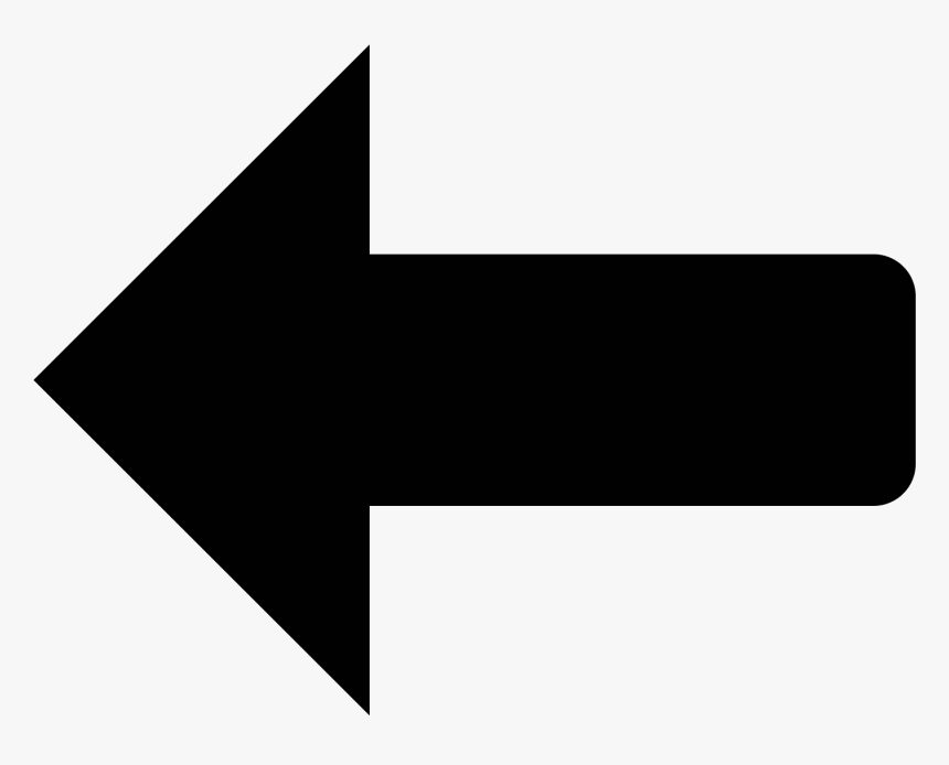 Transparent Left Arrow Png - Left Arrow Black And White, Png Download, Free Download