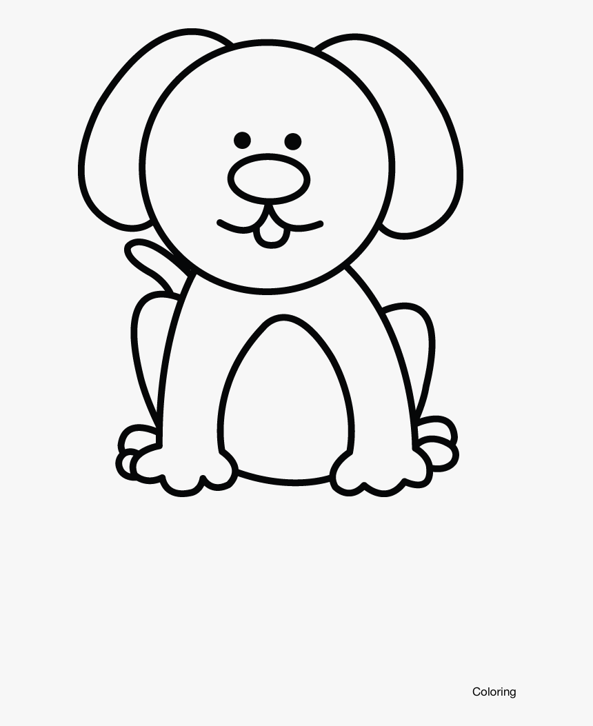 Easy To Draw Dog Face Drawing Cartoon Tutorial How - Dog Easy To Draw, HD Png Download, Free Download