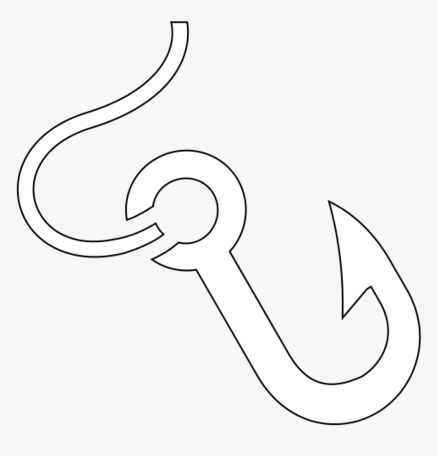 White Fishing Hook Icon, HD Png Download, Free Download