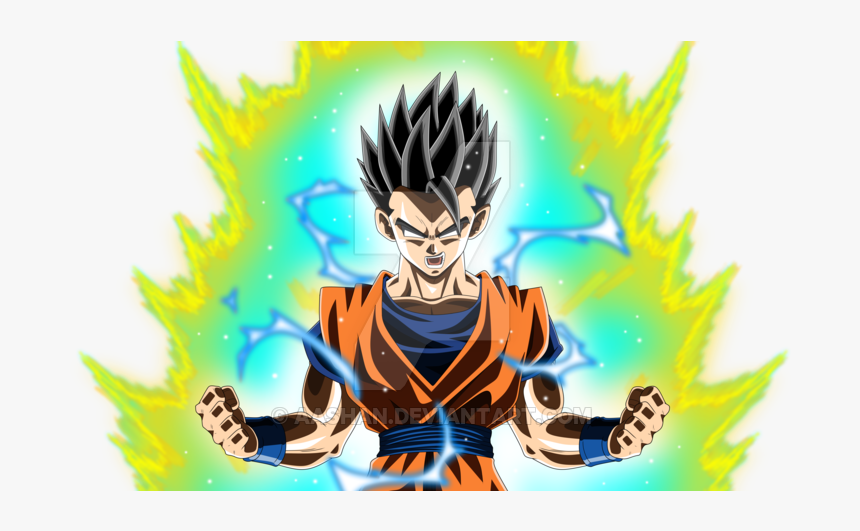 Image Transparent Gohan Rage Colored With A By Aashananimeart - Dragon Ball Anime Drawing, HD Png Download, Free Download