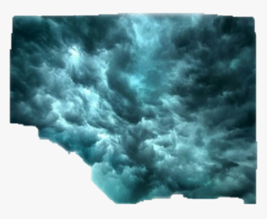 #storm #clouds #cloud #stormy #stormclouds #sky - Green Blue Rain Storm, HD Png Download, Free Download