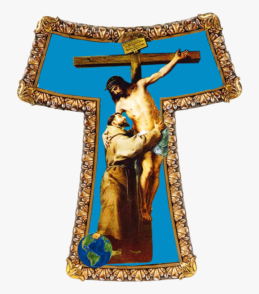 St Francis Of Assisi And Crucified Christ, HD Png Download, Free Download