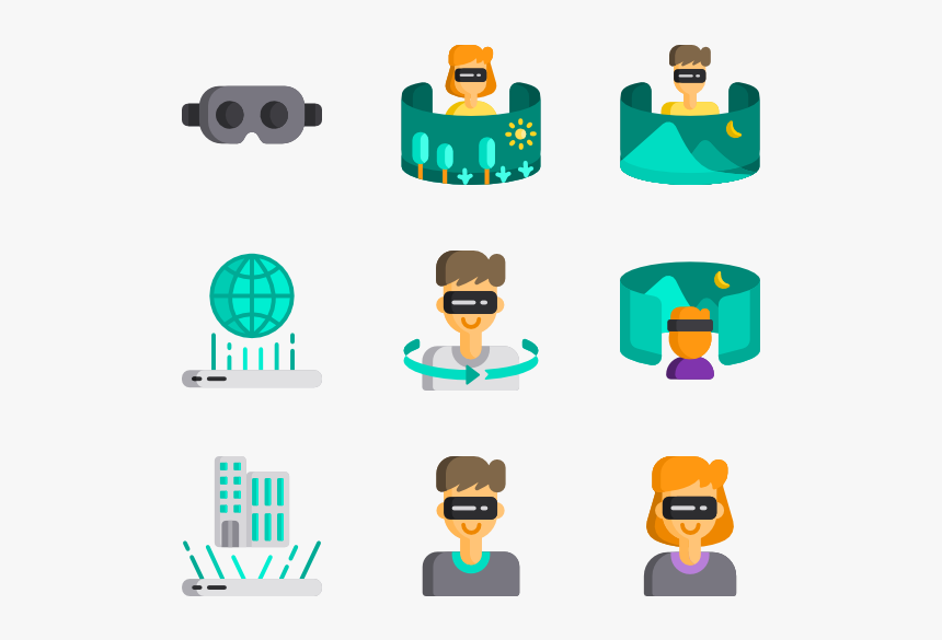 Vr Flat Icon Png, Transparent Png, Free Download