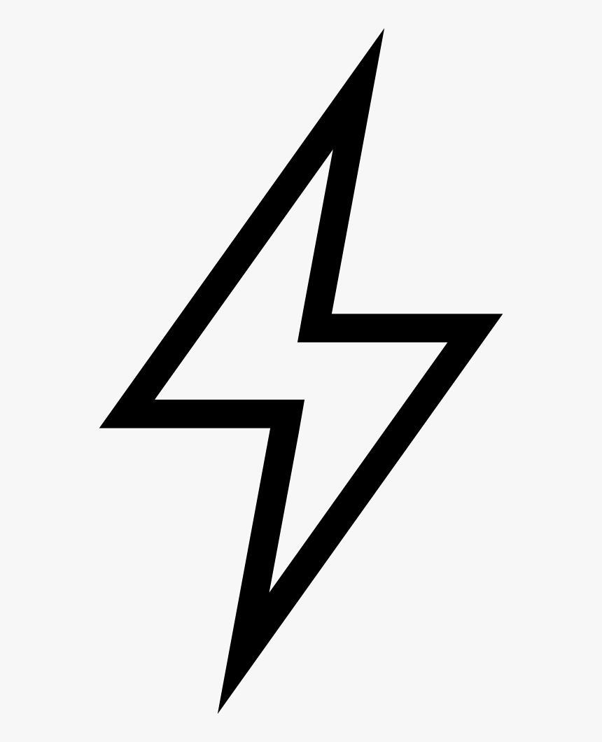 Ios Bolt Outline - Bolt Outline Png, Transparent Png, Free Download