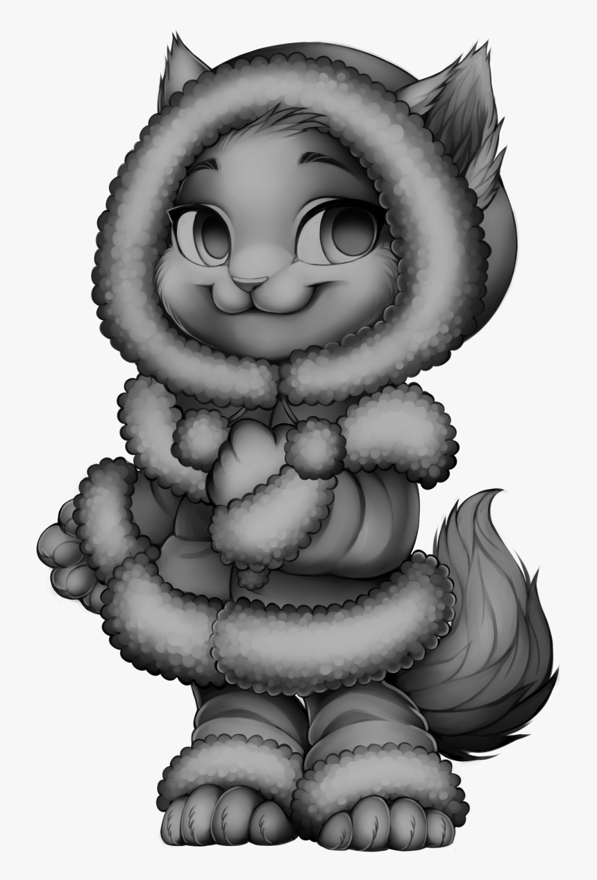 Furvilla Tigereye Peak Fluffy Coat Cat - Cartoon, HD Png Download, Free Download