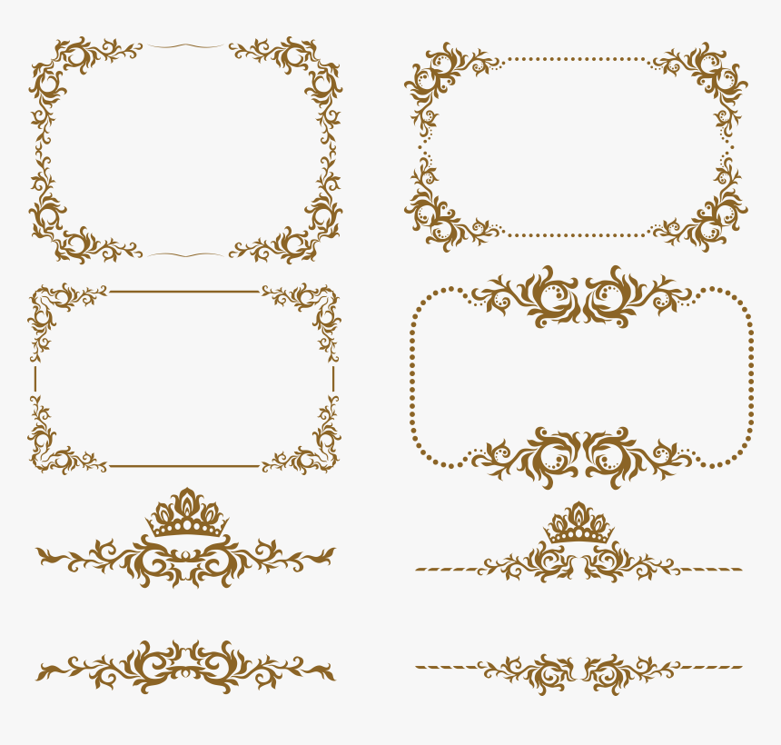 Picture Frame,euporean Frame Ornament ,european Border - Transparent Background Border Png, Png Download, Free Download