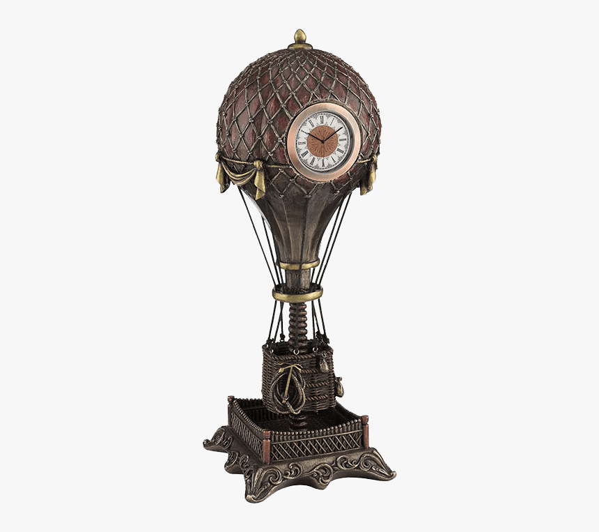 Steampunk Hot Air Balloon Clock - Steampunk Hot Air Balloon Png, Transparent Png, Free Download