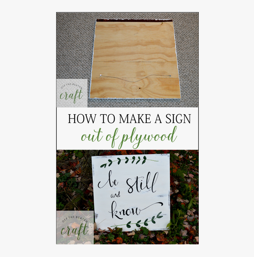 Diy Plywood Sign, HD Png Download, Free Download