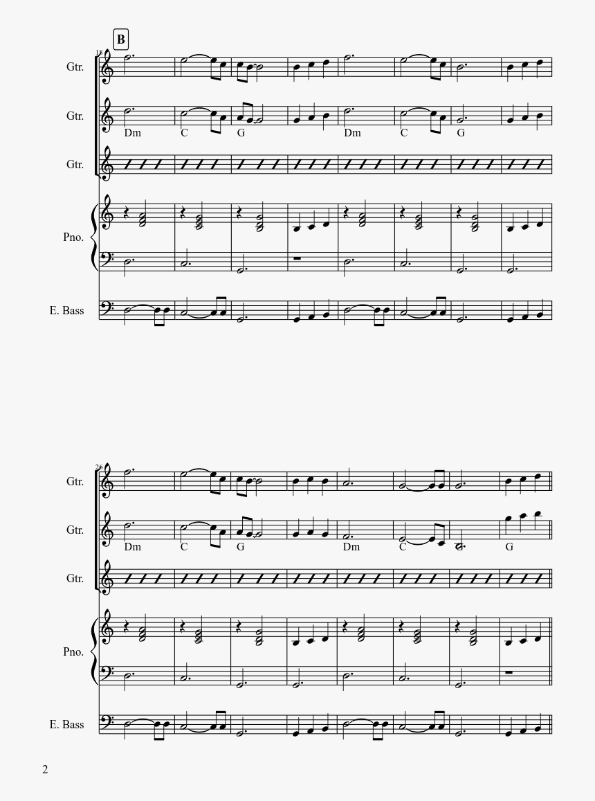 Partitura Secreto En La Montaña, HD Png Download, Free Download