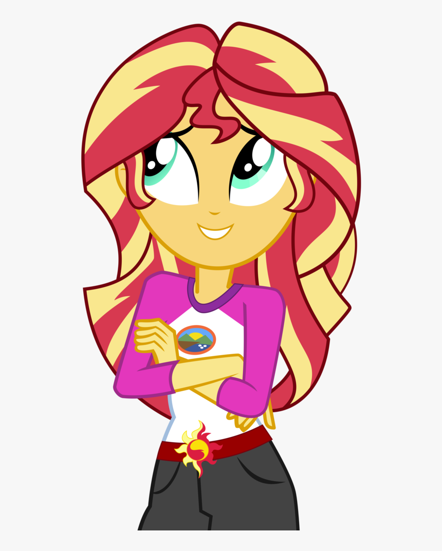 Collection Of Free Vector Arms Cartoon Girl - Sunset Shimmer Eg Png, Transparent Png, Free Download